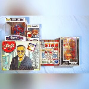 STAN LEE Box Funko 63 Gamestop 726 Endgame Excl 01 Comic Cover & Matching Tee